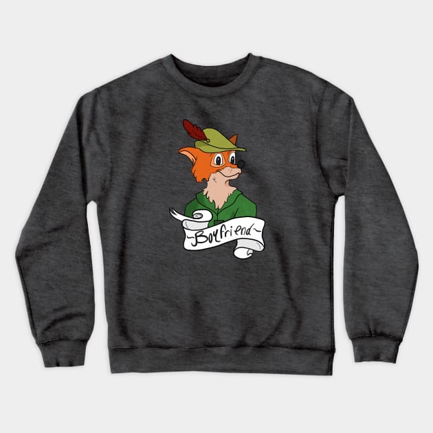 Best fox boyfriend Crewneck Sweatshirt by AmyNewBlue
